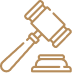 A gavel icon